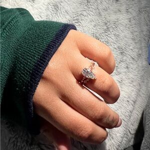 moissanite oval ring (bad not included)